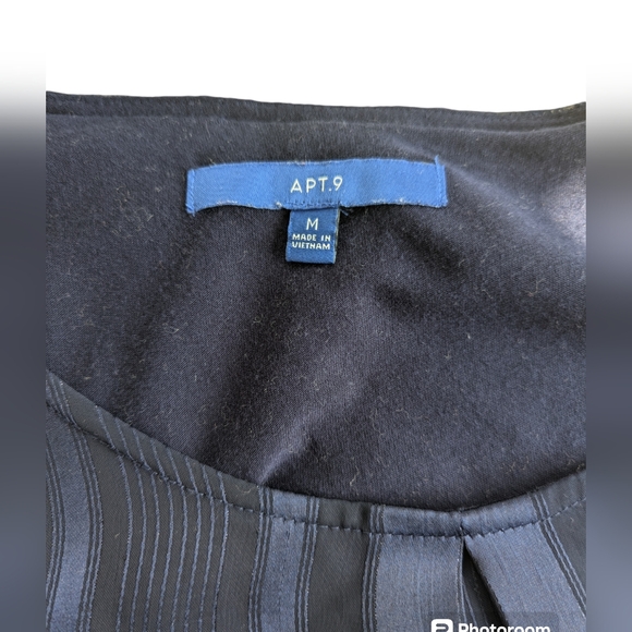 Apt 9 blue sheer blouse with built in tank, size medium - Picture 4 of 4